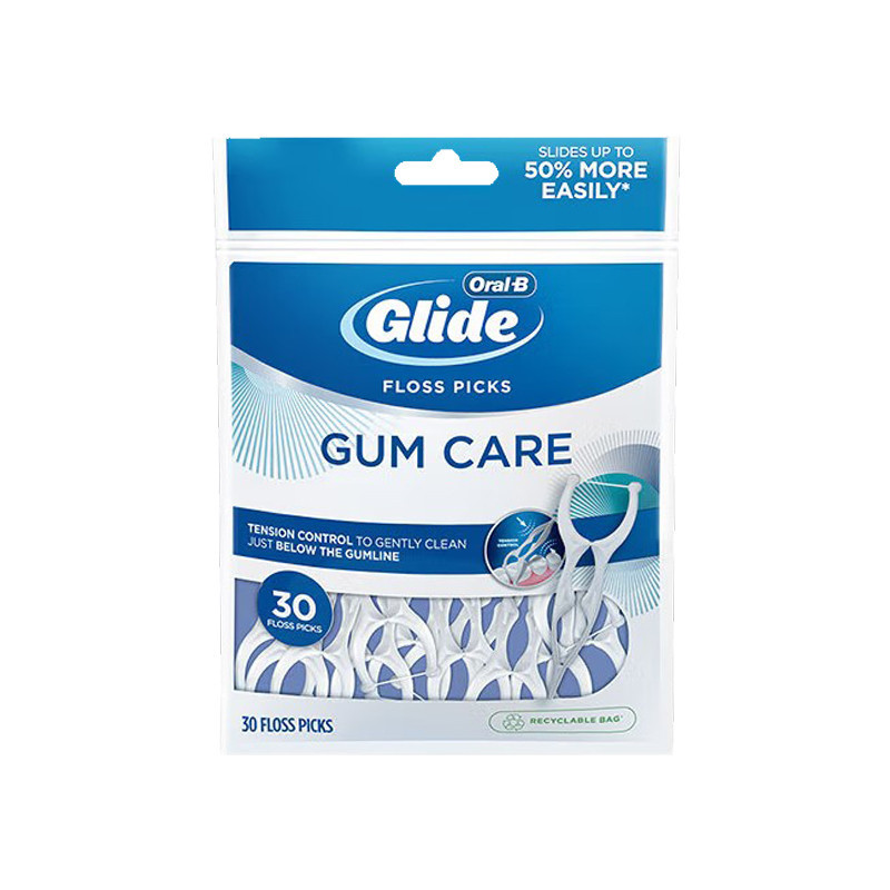 Oral B Glide Floss Picks 30 件裝牙籤棒牙棒牙齒清潔器口腔衛生護理牙線