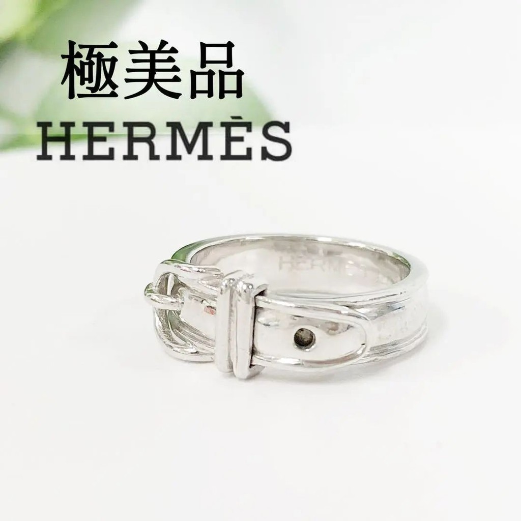 HERMES 愛馬仕 戒指 #50 銀 10號 mercari 日本直送 二手
