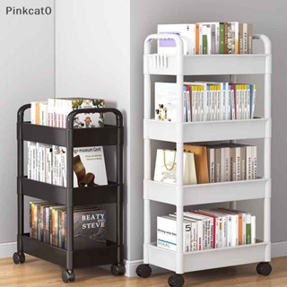 Pinkcat0手推車架廚房落地臥室多層嬰兒零食移動浴室浴室收納收納架tw