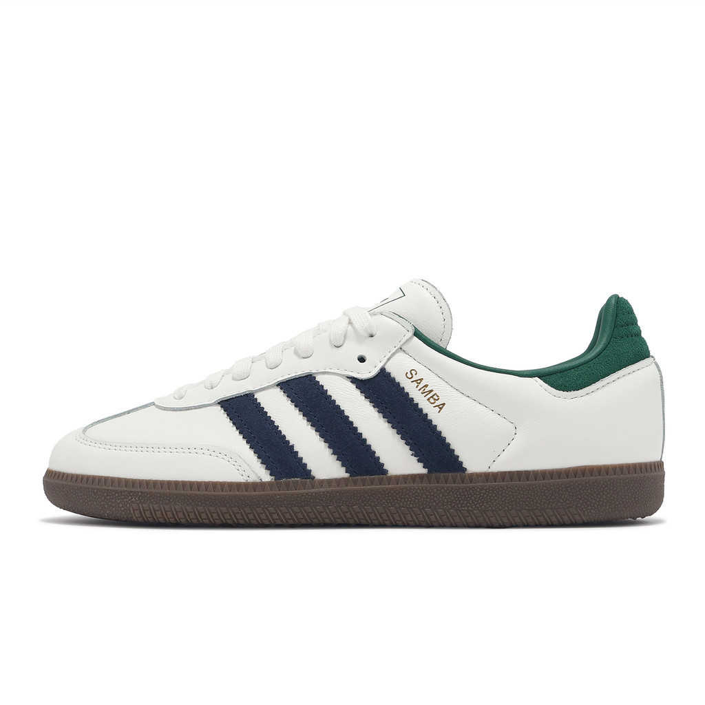 adidas 休閒鞋 Samba OG 男鞋 女鞋 白 黑 綠 復古 三葉草 德訓鞋 愛迪達 [ACS] IH4882