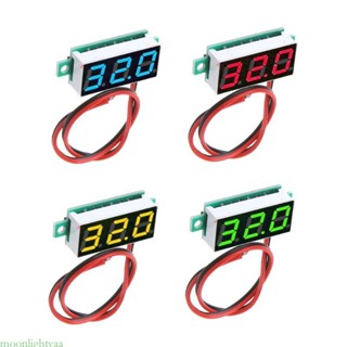 Moonlightyaa 迷你數字電壓表 Mini 0 28 英寸兩線用於 DC 2 5 30V 電壓表測試儀 LED