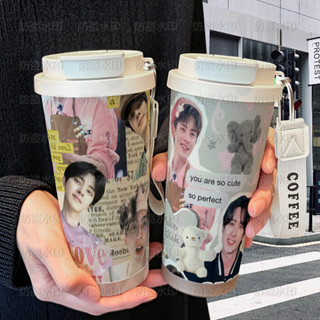 限時敖瑞鵬明星周邊保溫杯學生便攜ins高顏值316不鏽鋼雙飲咖啡杯 全新
