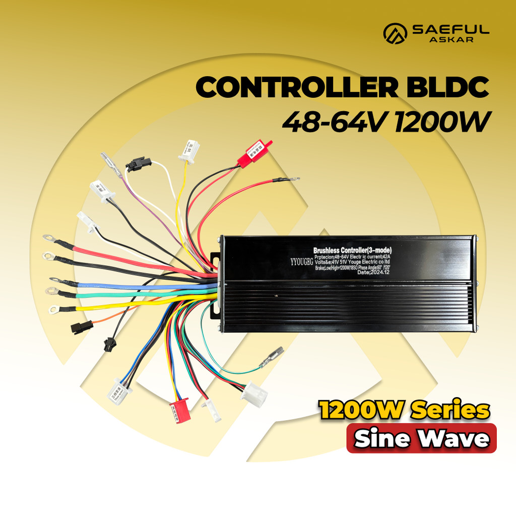 36v 48V 60V 64V 72V 84V 1200W PREMIUM 控制器電動摩托車控制器無刷直流電動自行車電動