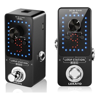 Lekato 吉他踏板效果 Looper 切換器盒無限真正的旁路 Overdub