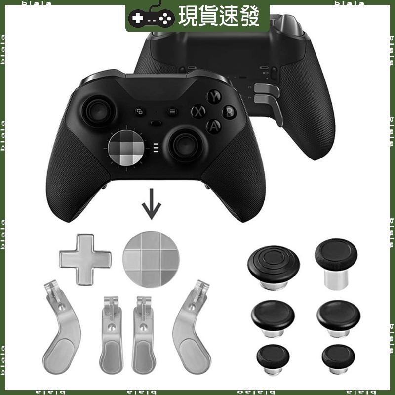 Blala 適用於 Xbox One Elite Elite 手柄第 2 按鈕配件套裝搖桿適用於 Ke 十字