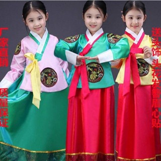 韓國 兒童 韓服 禮服 公主裙 民族 朝鮮族 服裝 古裝 演出服 女童 舞臺表演服