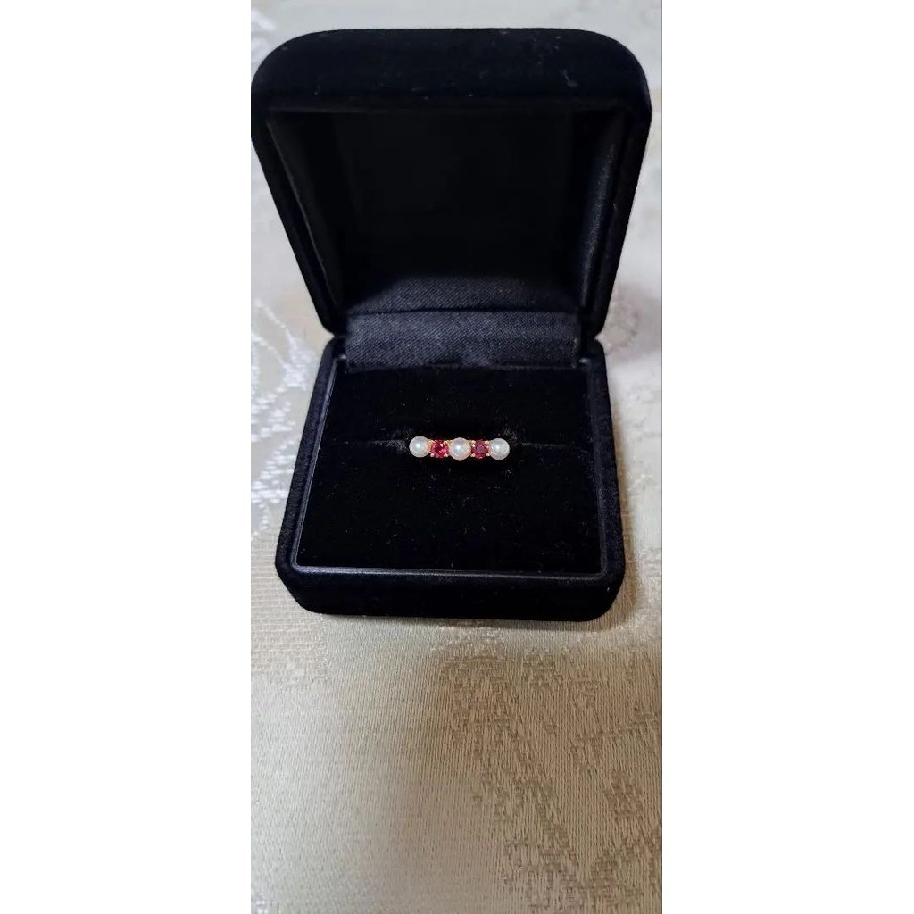 Mikimoto 飾品 珍珠 18k 11號 寶寶 紅寶石 size 日本直送 二手