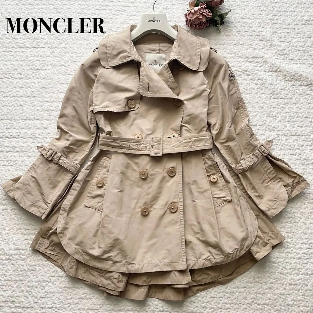Moncler 盟可睞 外套 長版風衣 大衣 Renne 米色 日本直送 二手