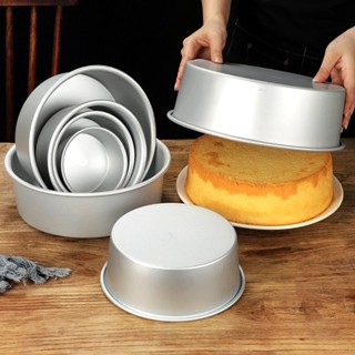 客製化【蛋糕模具】固底戚風蛋糕模具烘焙家用陽極圓形加厚水浴芝士烤箱麵包蛋糕烤盤