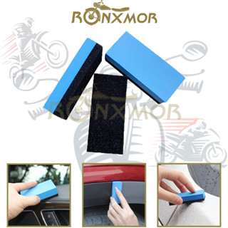 Ronxmor 1PC 汽車拋光塗層海綿刷玻璃納米塗抹墊拋光蠟陶瓷塗層海綿刷子清潔工具鍍水晶海綿擦拭汽車自行車清潔工具