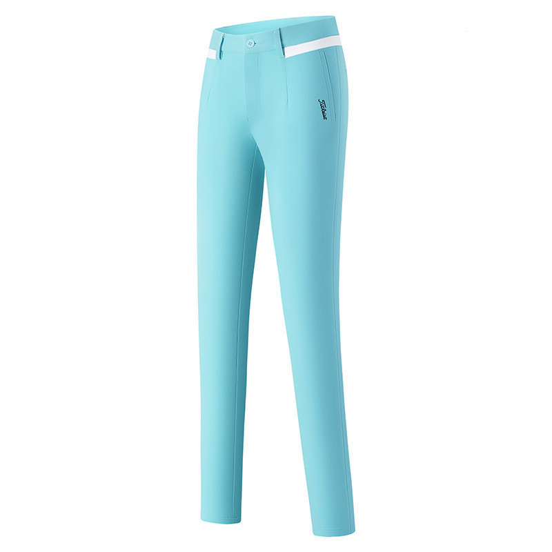 T 夏季女式高爾夫球褲免燙速乾彈力戶外運動褲時尚高爾夫球褲服裝 #2401