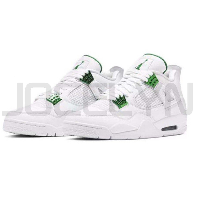 耐吉 37色耐克air Jordan 4復古綠色金屬運動鞋戶外抽繩運動鞋男女