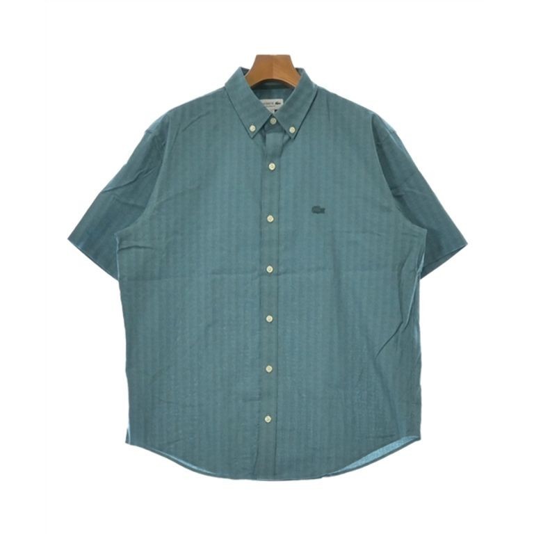 Laco 朗坤 Lacoste Co襯衫男性 滿版 綠色 日本直送 二手