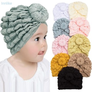Inn 柔軟舒適嬰兒頭巾帽子時尚頭巾柔軟彈力嬰兒頭巾溫和時尚頭飾