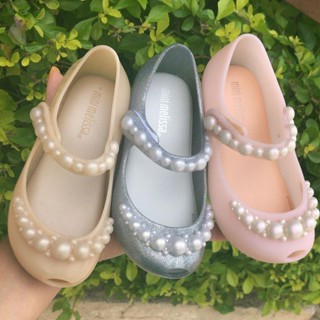 B&d【現貨】新款梅麗莎女童鞋夏季珍珠女童果凍鞋兒童涼鞋寶寶公主鞋2024
