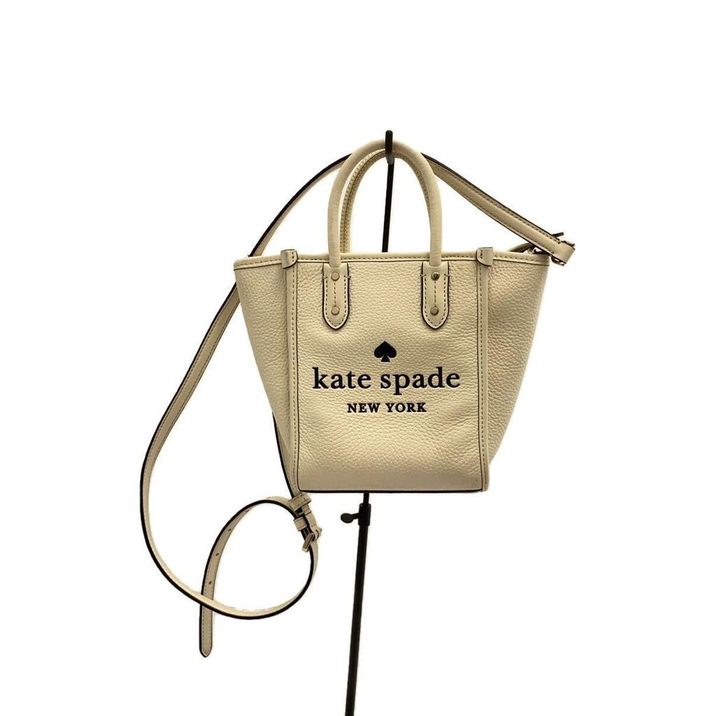 Kate Spade new york 肩背包一衣兩穿 皮革 白色 日本直送 二手