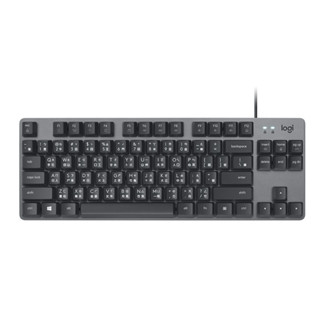 【logitech 羅技】K835 TKL 青軸 有線鍵盤 - 黑色