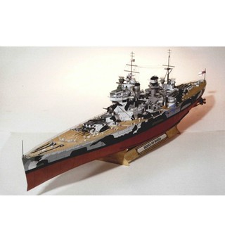 新款男孩兒童玩具83CM 英國威爾士親王號戰列艦 紙模型 戰列艦模型 軍艦 手工DIY