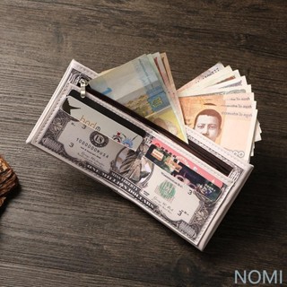 【臺灣出貨】網紅錢包陞級皮革多功能搞怪好玩學生禮品美元錢包鈔票錢包青年錢包零錢包皮夾潮流多卡位禮物