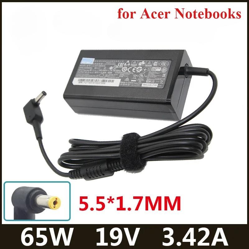 19V 3.42A 5.5*1.7MM 65W適配器充電器，適用於Acer Aspire 5315 5630 5735