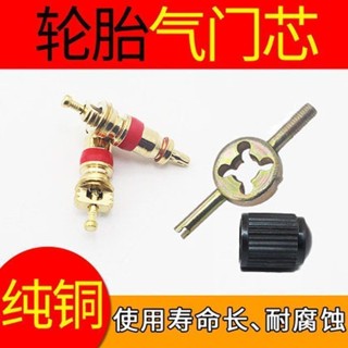 【臺灣熱賣】輪胎氣門芯 氣門扳手 氣門針 摩托車電動車自行車汽車內胎氣門嘴帽