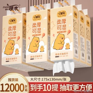【臺灣出貨】臻木掛抽10提抽紙整箱懸掛式抽紙家用擦手紙平板廁紙抽紙壁掛式掛式衛生紙 衛生紙套 衛生紙 面紙 紙巾 廁所抽
