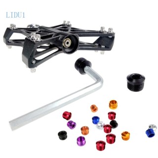 Lidu1 1 對鋁合金彩色自行車軸承踏板 CNC 踏板罩