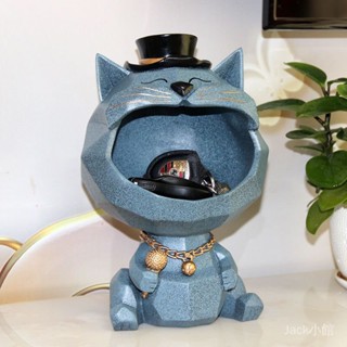 👍精品下殺# 北歐輕奢鑰匙收納神器進門玄關鑰匙收納盒創意暴力熊擺件傢用裝飾