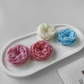 玫瑰花香薰蠟燭模具diy手工皂蠟燭玫瑰軟糖蛋糕矽膠模具