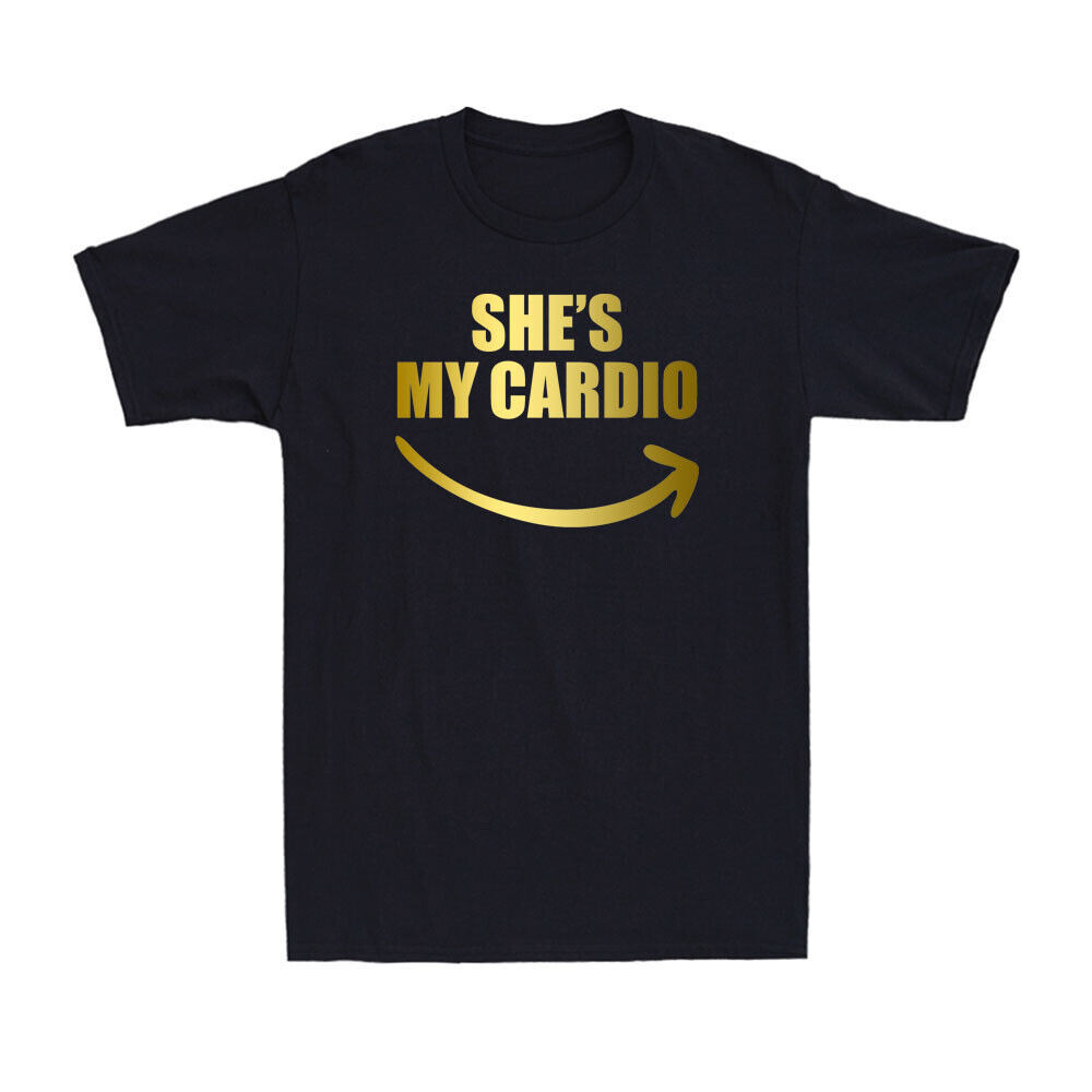 She's My Cardio 搞笑配對男朋友有氧合作夥伴男士 T 恤