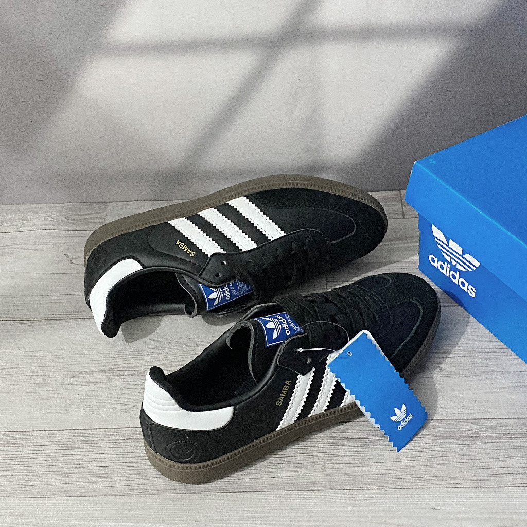 愛迪達 Adidas samba'black White gum' B75807-黑色運動鞋-ogversion-黑色/