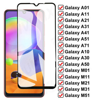 Samsung 9d 全方位 Gehard Glass 適用於或三腳架 Galaxy A01 Core A11 IHJH