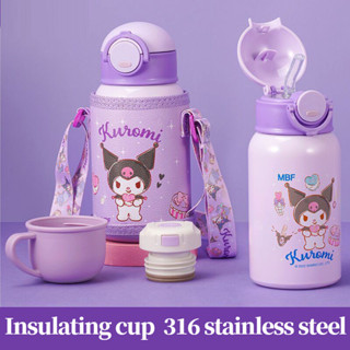 Hello Kitty水杯庫洛米316不鏽鋼保溫水杯兒童水壺