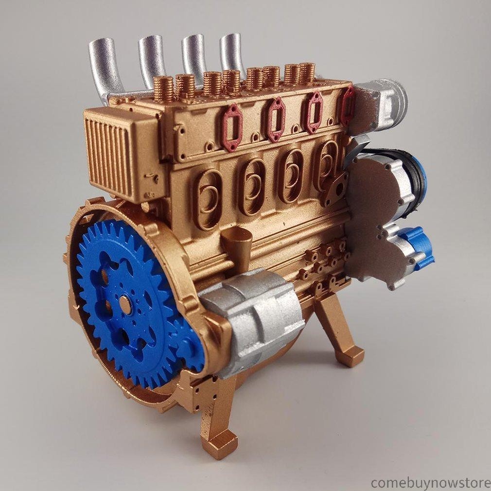 3d樹脂印刷直列四缸發動機汽車發動機模型迷你發動機套件
