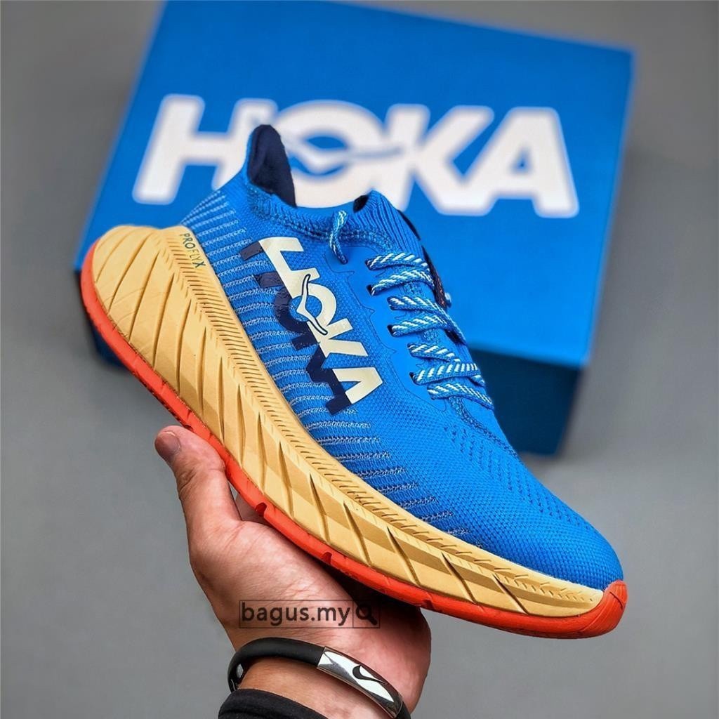 【】hoka One carbon X3 藍色男女中性專業跑鞋