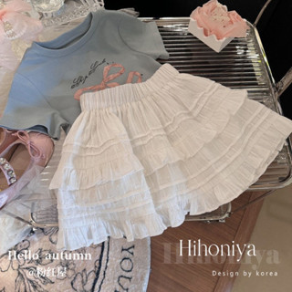 韓國童裝夏季時尚女童白色公主蛋糕裙褲裙甜美高級感潮