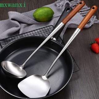 MXWANXI炒鍋鏟家庭廚房加長的不銹鋼廚房用具湯勺