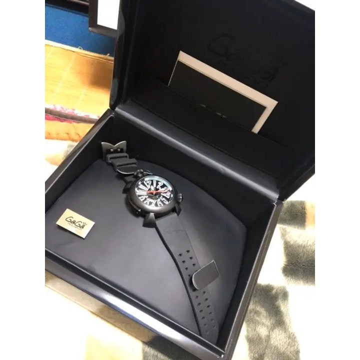 GaGa Milano 手錶 Diving 黑 鑽石 日本直送 二手