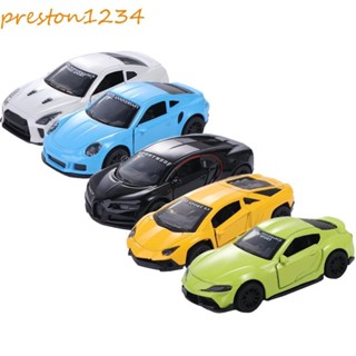 PRESTON仿真跑車玩具,模型車跑車1:43保時捷合金汽車模型,金屬門合金模型微型模型車輛收集