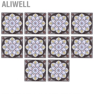 Aliwell 20 件裝自黏磁磚對角貼紙防水地板牆貼
