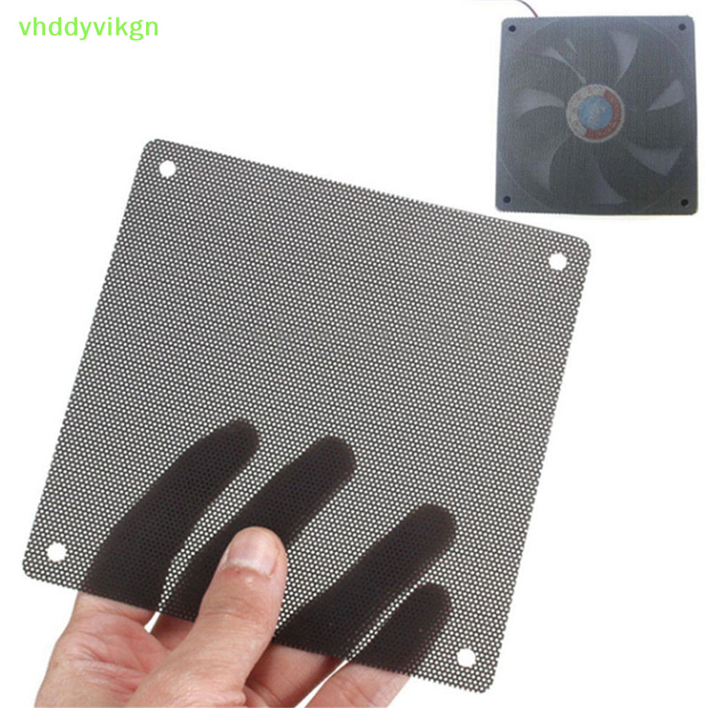 Vhdd 5PCS 120mm 可切割黑色 PVC PC 風扇防塵過濾器防塵套電腦網 TW