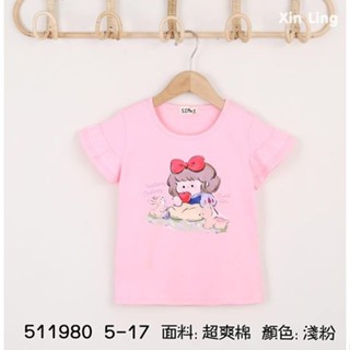 511980 公主短袖上衣 女童短袖上衣 夏款童裝 5-17