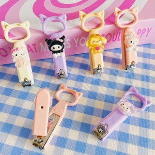 三麗鷗 可愛卡通 Kuromi Hello Kitty 指甲刀 Sanrio 便攜式不銹鋼指甲刀 My Melody C