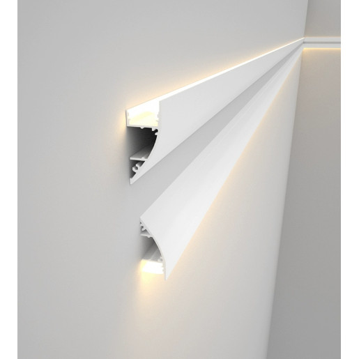 鋁槽燈 led燈條 吊頂 吸頂燈 訂製 LED明裝免吊頂不開槽 向上打光鋁槽客廳智能洗天花腰線回光線條燈