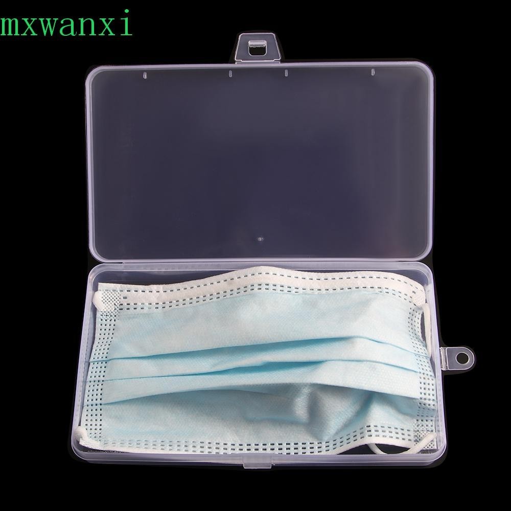 MXWANXI卡收納盒矩形行动电话工具箱塑膠箱透明的樣品盒面罩固定器