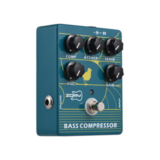 Zory Compressor 貝司效果器踏板用於電貝司吉他貝司放大器踏板 True Bypass DC 9V 6.35