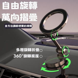 字母e磁吸車載 magsafe磁吸手機支架 適用所有車型 車內儀表臺 導航支架 送引磁片 無限安裝 即沾即用
