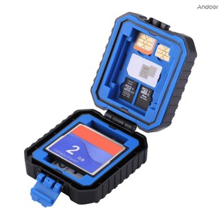 存儲盒 PULUZ 防水存儲卡讀卡器存儲盒適用於 USB CF TF 讀卡器 SIM 卡保護套支架,適用於平板電腦筆記本
