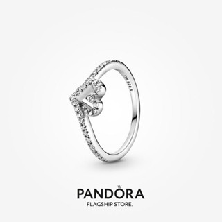 版本 100% PANDORA S925 純銀首飾手鍊吊墜潘多拉閃閃發光的心形心形戒指 z