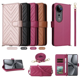 免運✅臺灣現貨✅適用VIVO V40 Pro /V40手機殼V40/V40 Pro 5G女士多功能手機皮套防摔保護套